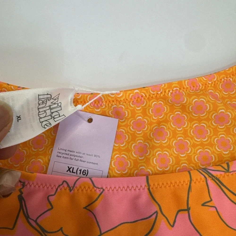 NWT Wild‎ Fable Target Bikini Bottom Bundle Lot of 3 XL Floral Camo Pink Orange